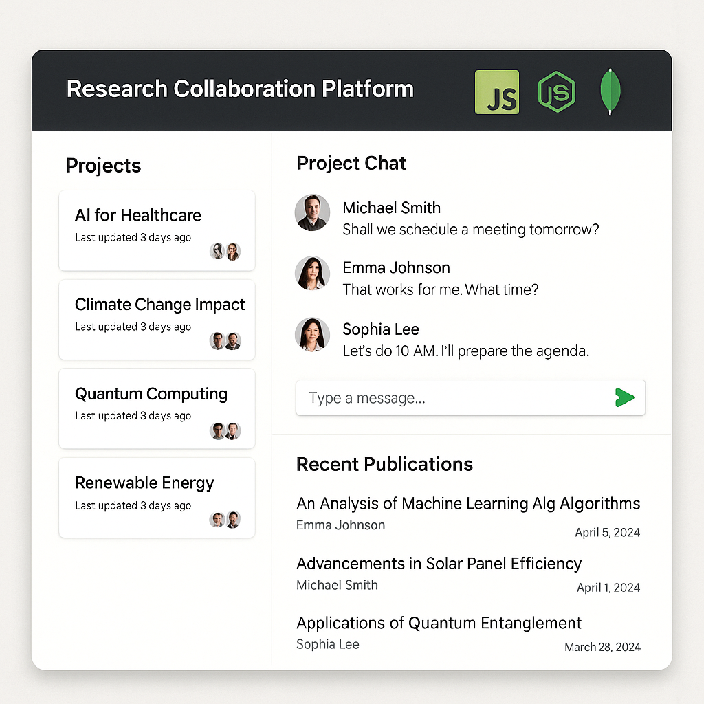 Research Collaboration Platform