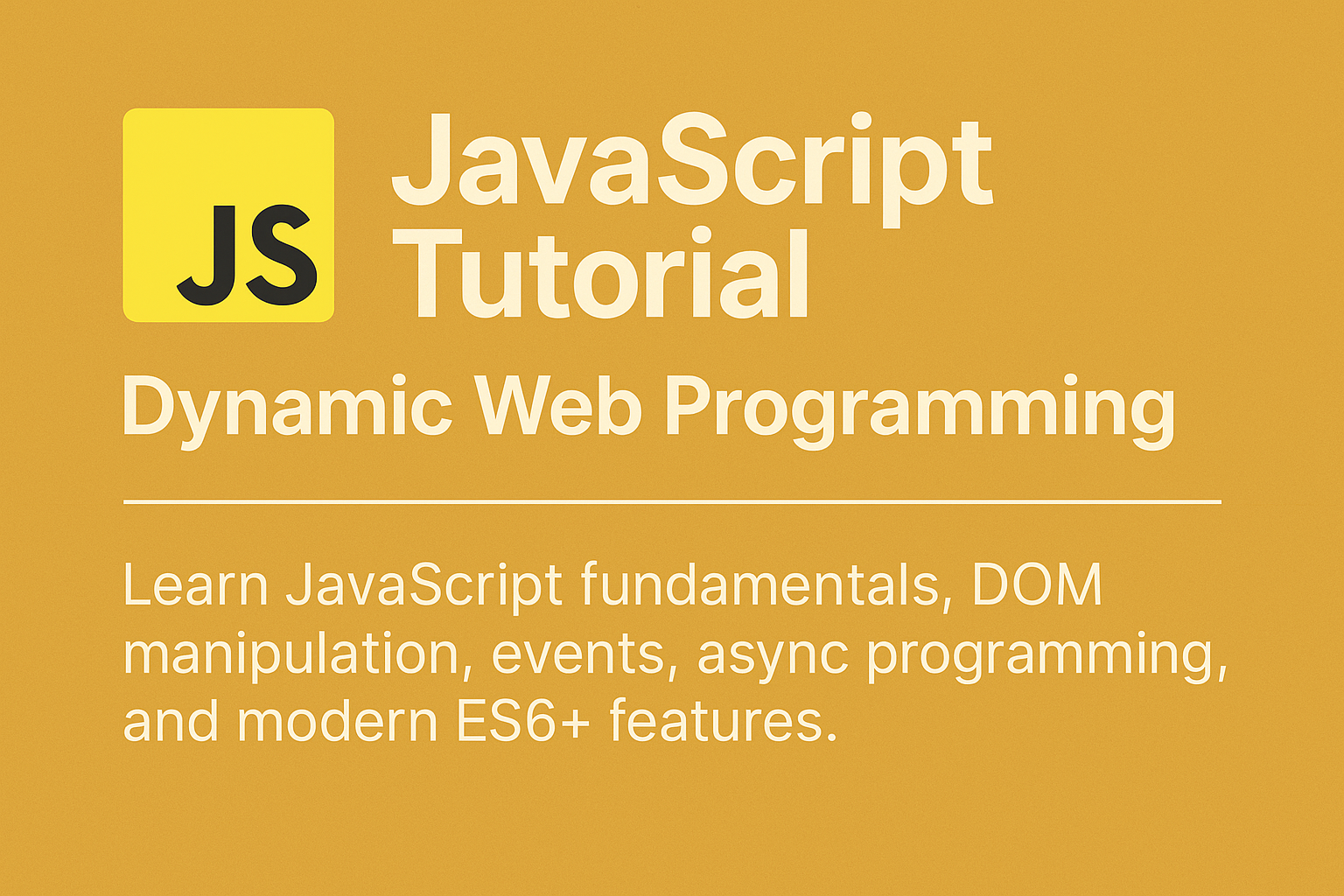 JavaScript Tutorial